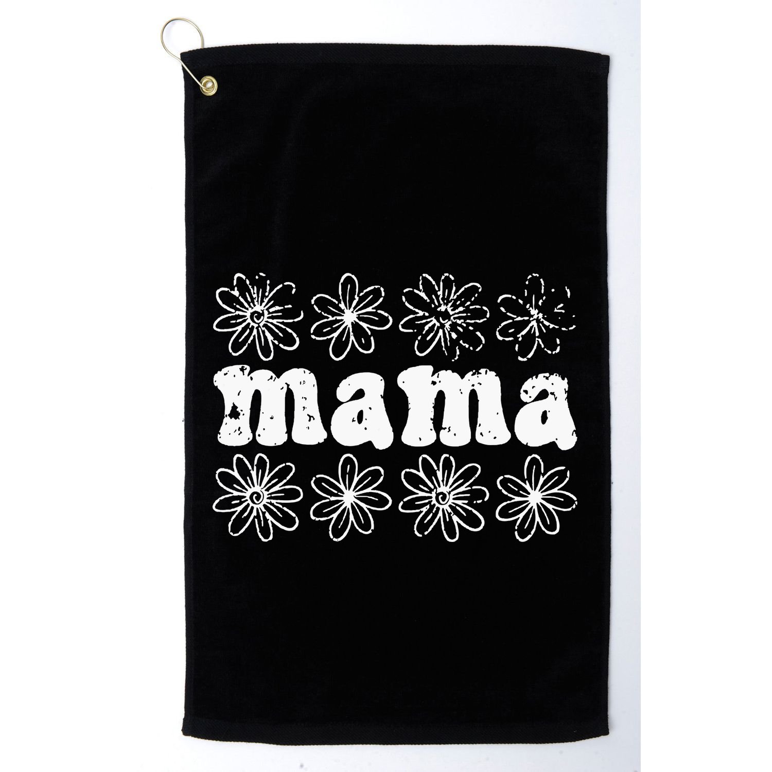 Cute Mama Mothers Day Gift For Mom Floral Mama Pregnancy Announce Golf Towel