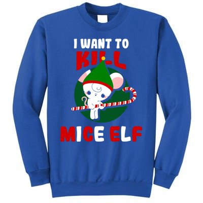 Christmas Mouse Mice Elf Funny Gift Sweatshirt