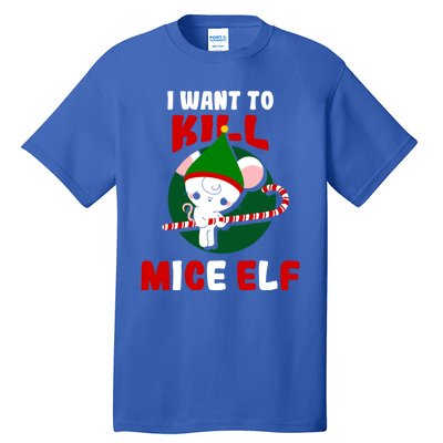 Christmas Mouse Mice Elf Funny Gift Tall T-Shirt