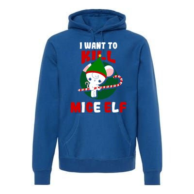 Christmas Mouse Mice Elf Funny Gift Premium Hoodie