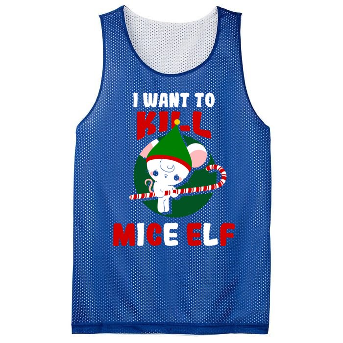 Christmas Mouse Mice Elf Funny Gift Mesh Reversible Basketball Jersey Tank