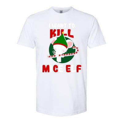 Christmas Mouse Mice Elf Funny Gift Softstyle CVC T-Shirt