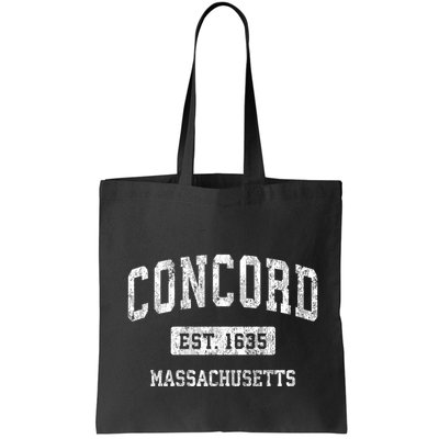 Concord Massachusetts Ma Vintage Sports Established Bag