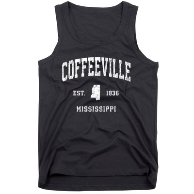 Coffeeville Mississippi Ms Vintage Athletic Tank Top