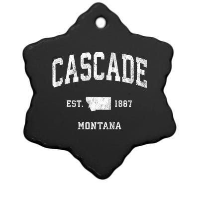 Cascade Montana Mt Vintage Athletic Ceramic Star Ornament