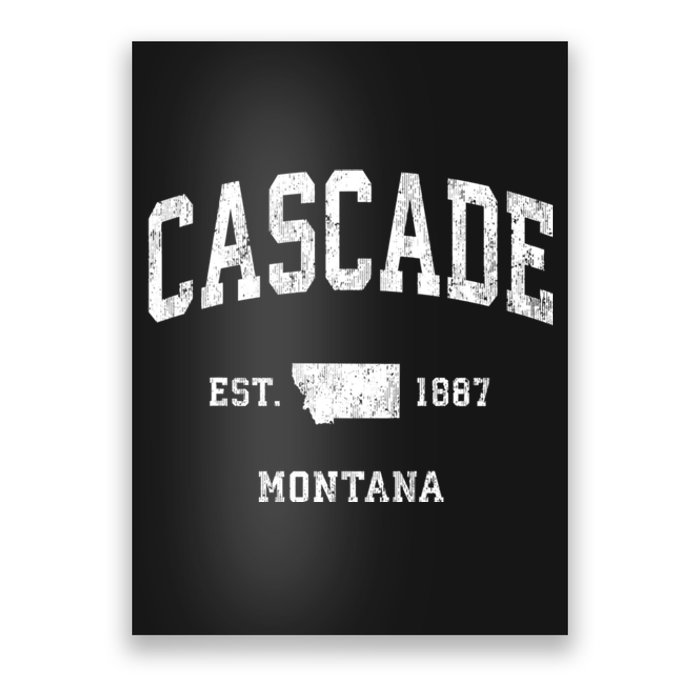 Cascade Montana Mt Vintage Athletic Poster