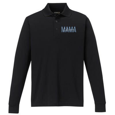 Cheerleader Mom Meaningful Gift Cheer Mom Mama Mother Gift Performance Long Sleeve Polo