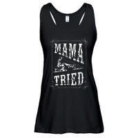 Country Music Mama Tried Redneck Outlaw Western Vintage Ladies Essential Flowy Tank