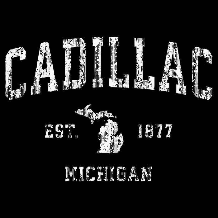 C.A.D.I.L.L.A.C Michigan Mi Vintage Athletic Sports Design Tank Top