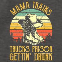 Country Music Mama Trains Trucks Prison Getting Drunk Vector Backpack