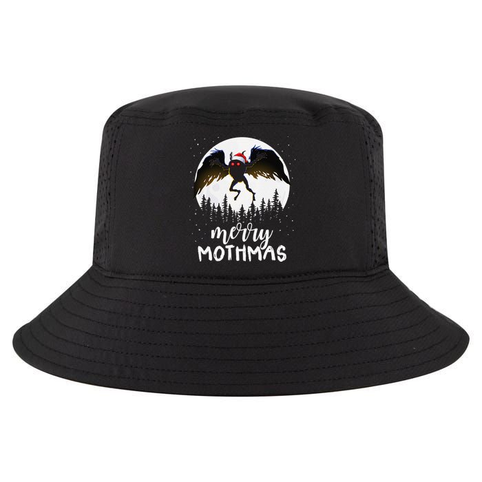 Christmas Mothman Merry Mothmas Creepy Folklore Cryptid Xmas Cool Comfort Performance Bucket Hat