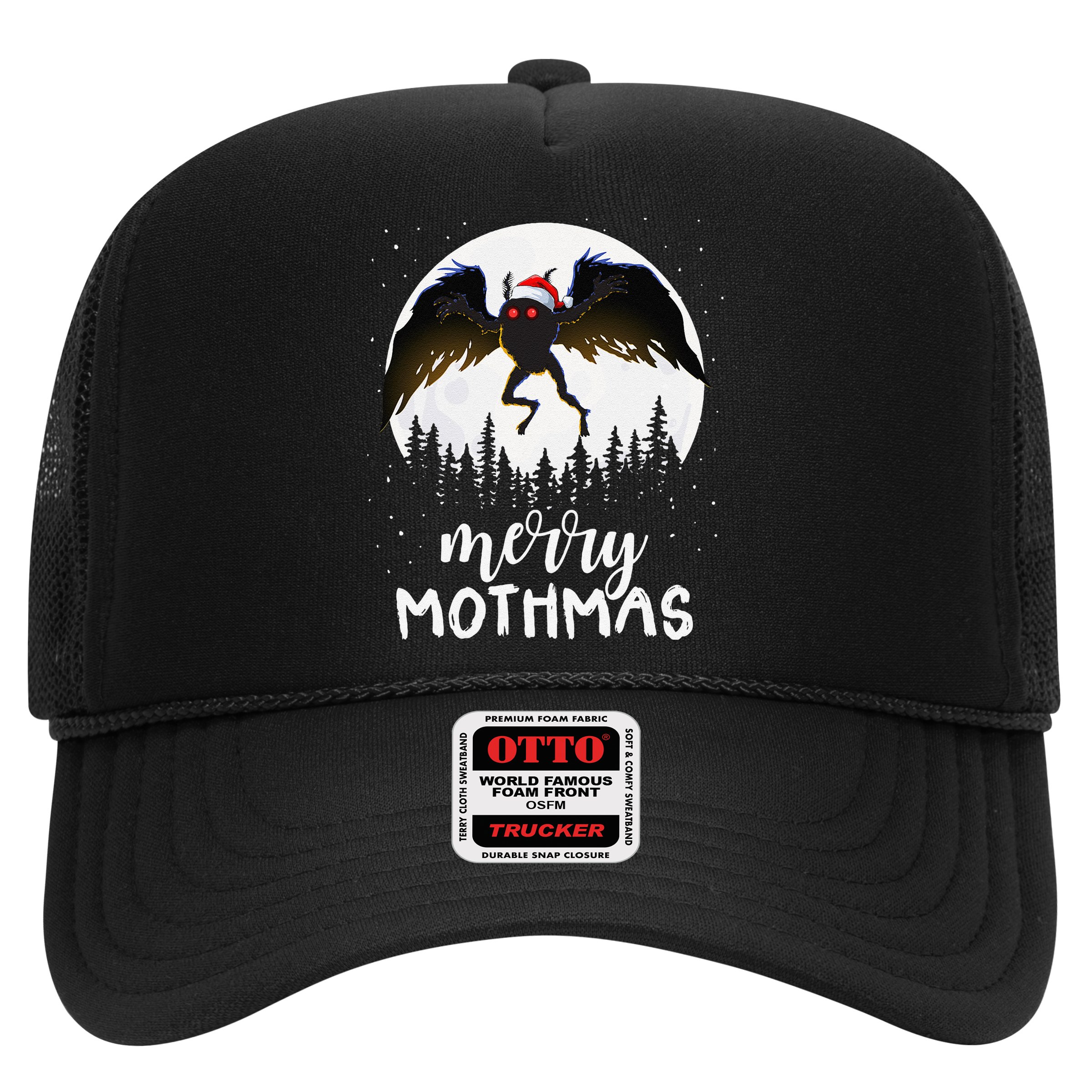 Christmas Mothman Merry Mothmas Creepy Folklore Cryptid Xmas Hat