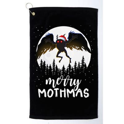 Christmas Mothman Merry Mothmas Creepy Folklore Cryptid Xmas Golf Towel