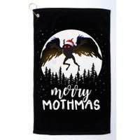 Christmas Mothman Merry Mothmas Creepy Folklore Cryptid Xmas Golf Towel
