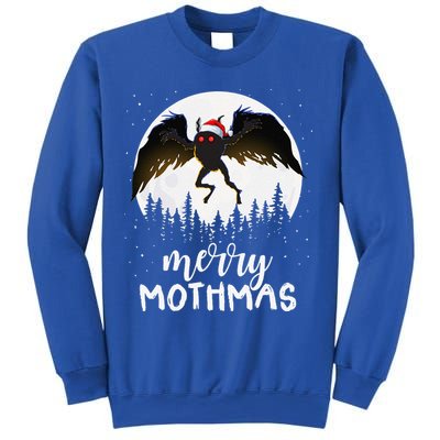 Christmas Mothman Merry Mothmas Creepy Folklore Cryptid Xmas Sweatshirt