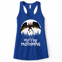 Christmas Mothman Merry Mothmas Creepy Folklore Cryptid Xmas Womens Tank Top