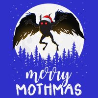 Christmas Mothman Merry Mothmas Creepy Folklore Cryptid Xmas Womens Tank Top