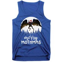 Christmas Mothman Merry Mothmas Creepy Folklore Cryptid Xmas Tank Top
