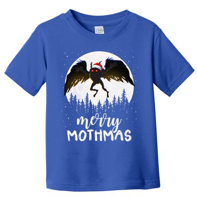 Christmas Mothman Merry Mothmas Creepy Folklore Cryptid Xmas Toddler T-Shirt