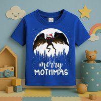 Christmas Mothman Merry Mothmas Creepy Folklore Cryptid Xmas Toddler T-Shirt