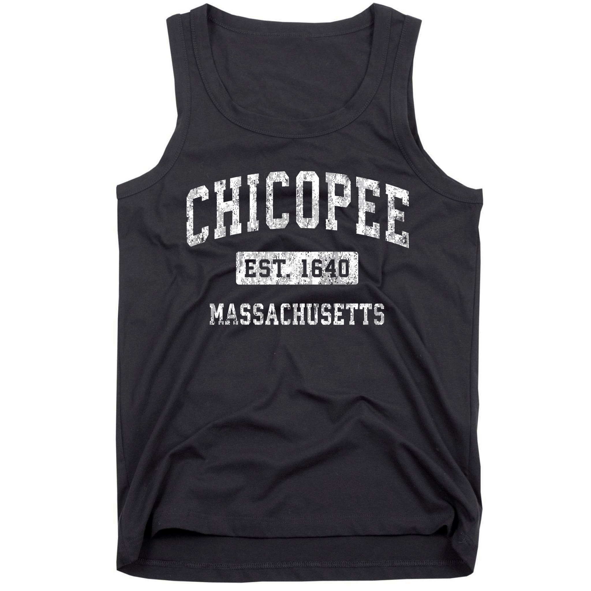 Chicopee Massachusetts Ma Vintage Established Sports Tank Top