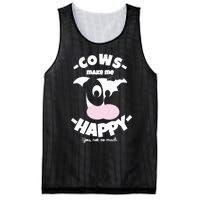 Cows Make Me Happy Funny Farmer Cow Mesh Reversible Basketball Jersey Tank