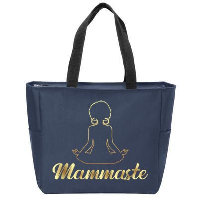 Cute Mammaste Meditation Zip Tote Bag