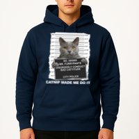 Catnip Made Me Do It Funny Cat Tee Hoodie