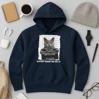 Catnip Made Me Do It Funny Cat Tee Hoodie