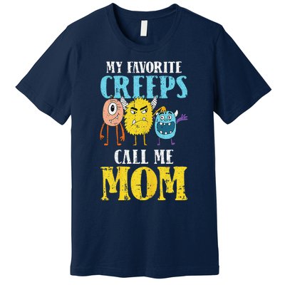 Calls Me Mom Lazy Halloween Costume Funny Creeps Monsters Premium T-Shirt