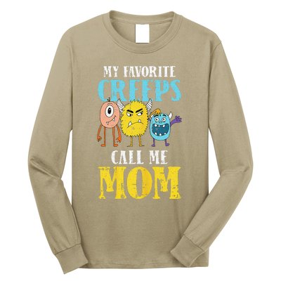 Calls Me Mom Lazy Halloween Costume Funny Creeps Monsters Long Sleeve Shirt