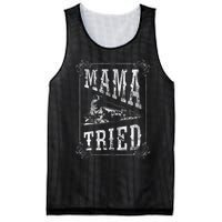 Country Music Mama Tried Redneck Outlaw Western Mesh Reversible Basketball Jersey Tank