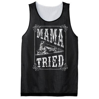 Country Music Mama Tried Redneck Outlaw Western Mesh Reversible Basketball Jersey Tank