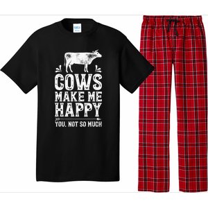 Cows Make Me Happy You Not So Much Farming Pajama Set