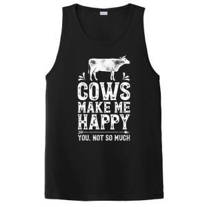 Cows Make Me Happy You Not So Much Farming PosiCharge Competitor Tank