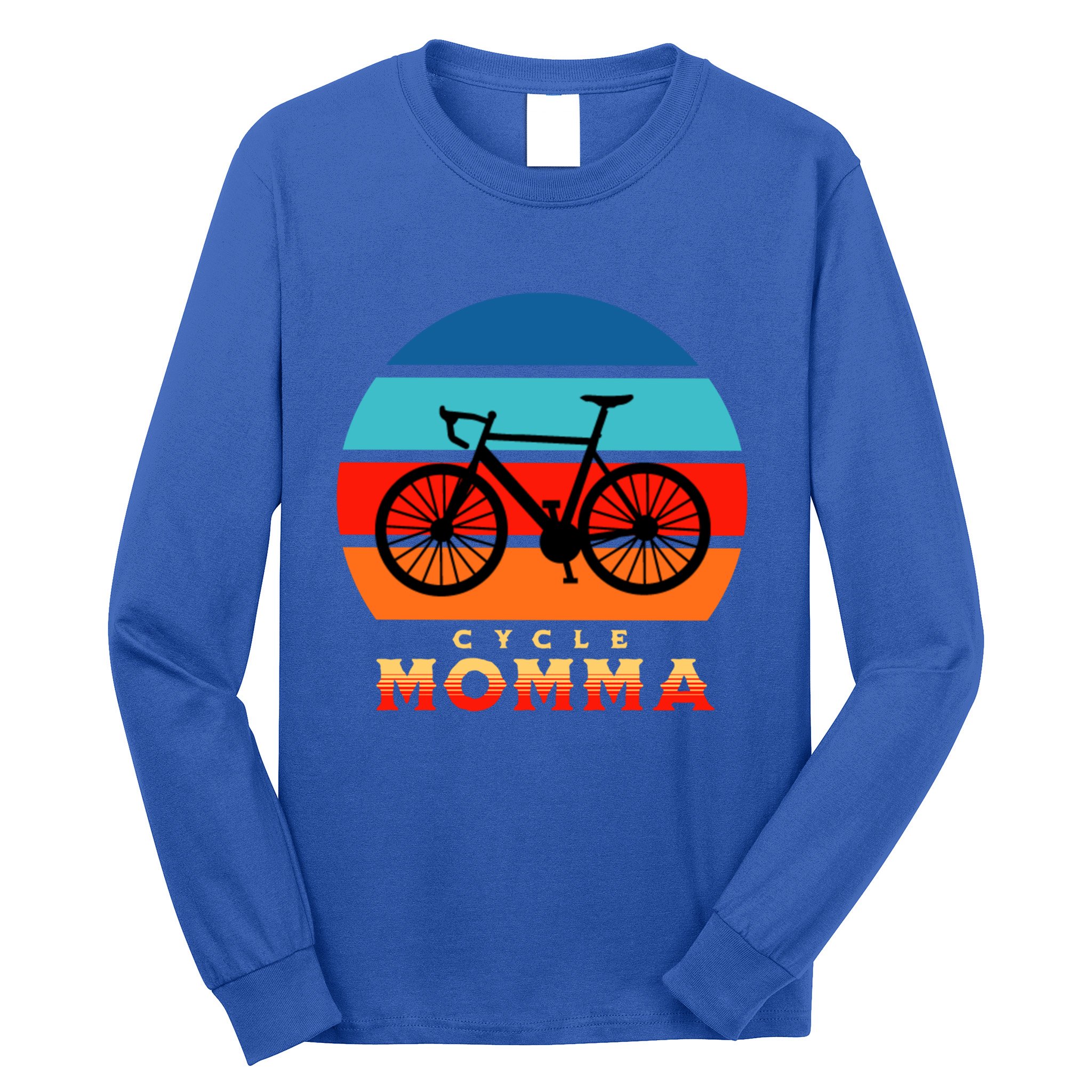 Cycle Momma Mom Mountain Bike Cyclist Cycling Coach Bicycle Cute Gift Long Sleeve Shirt