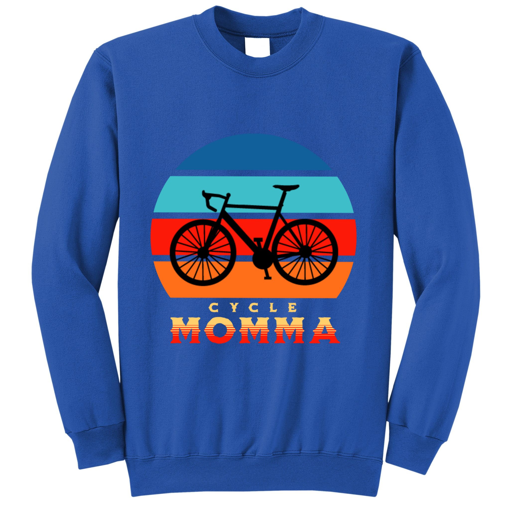 Cycle Momma Mom Mountain Bike Cyclist Cycling Coach Bicycle Cute Gift Sweatshirt