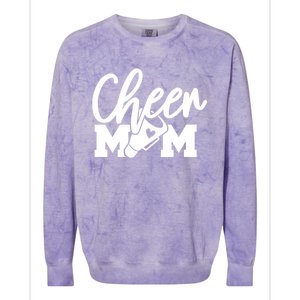 Cheer Mom Mother Cute Megaphone Funny Gift Colorblast Crewneck Sweatshirt