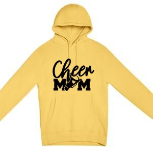 Cheer Mom Mother Cute Megaphone Funny Gift Premium Pullover Hoodie