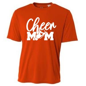 Cheer Mom Mother Cute Megaphone Funny Gift Cooling Performance Crew T-Shirt