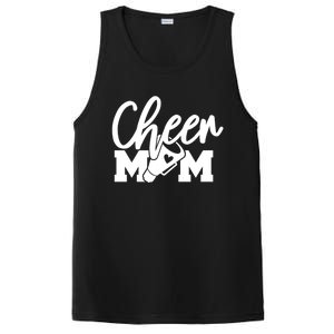 Cheer Mom Mother Cute Megaphone Funny Gift PosiCharge Competitor Tank