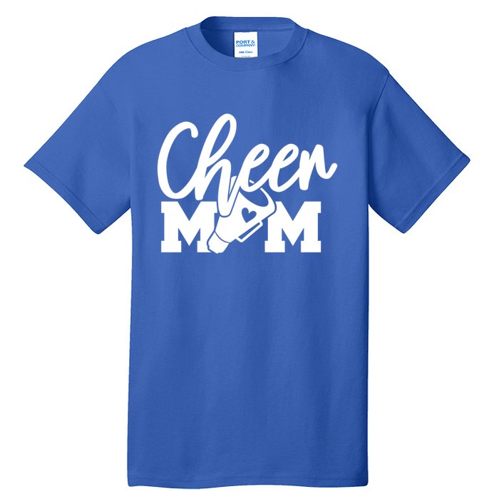 Cheer Mom Mother Cute Megaphone Funny Gift Tall T-Shirt