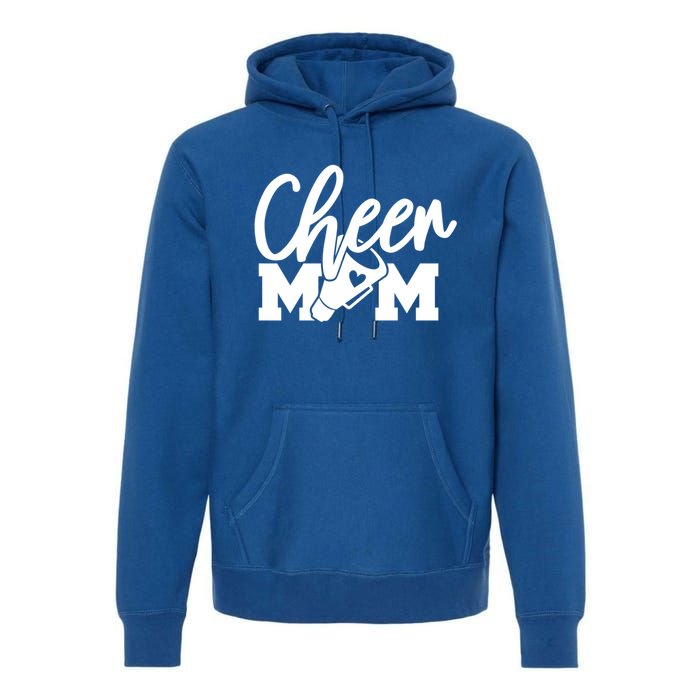 Cheer Mom Mother Cute Megaphone Funny Gift Premium Hoodie