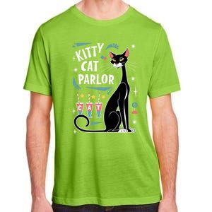 Cool Midcentury Modern Retro Kitty Cat Parlor Design Gift Adult ChromaSoft Performance T-Shirt