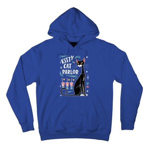 Cool Midcentury Modern Retro Kitty Cat Parlor Design Gift Hoodie