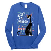 Cool Midcentury Modern Retro Kitty Cat Parlor Design Gift Long Sleeve Shirt