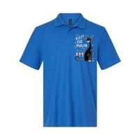 Cool Midcentury Modern Retro Kitty Cat Parlor Design Gift Softstyle Adult Sport Polo