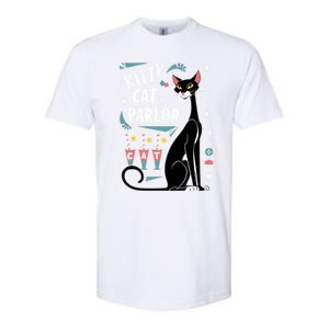 Cool Midcentury Modern Retro Kitty Cat Parlor Design Gift Softstyle CVC T-Shirt