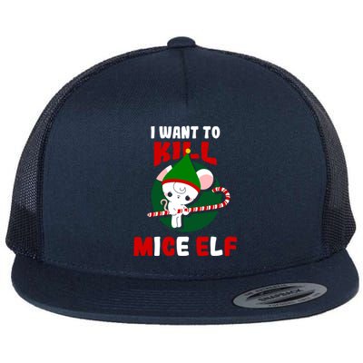 Christmas Mouse Mice Elf Meaningful Gift Flat Bill Trucker Hat