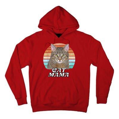 Cat Mama Mom Mothers Day Tabby Retro Tall Hoodie